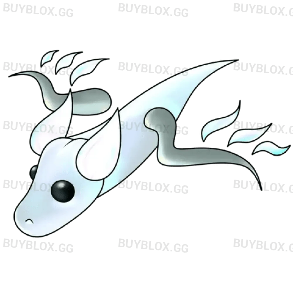 Halloween White Ghost Dragon - Adopt Me