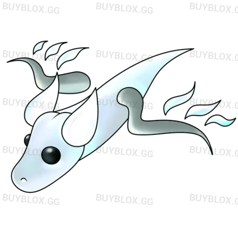 Halloween White Ghost Dragon - Adopt Me