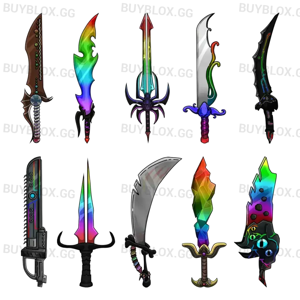Mega Chroma Knives Bundle - Murder Mystery 2