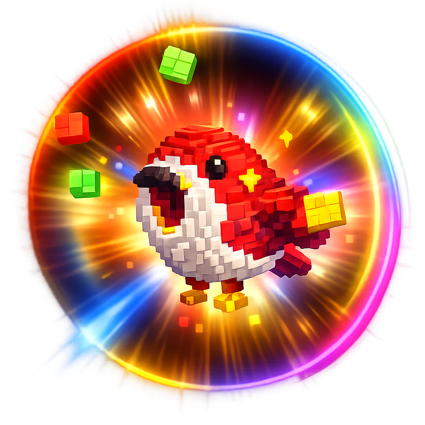 Rainbow Hatched Birb - Grow a Garden