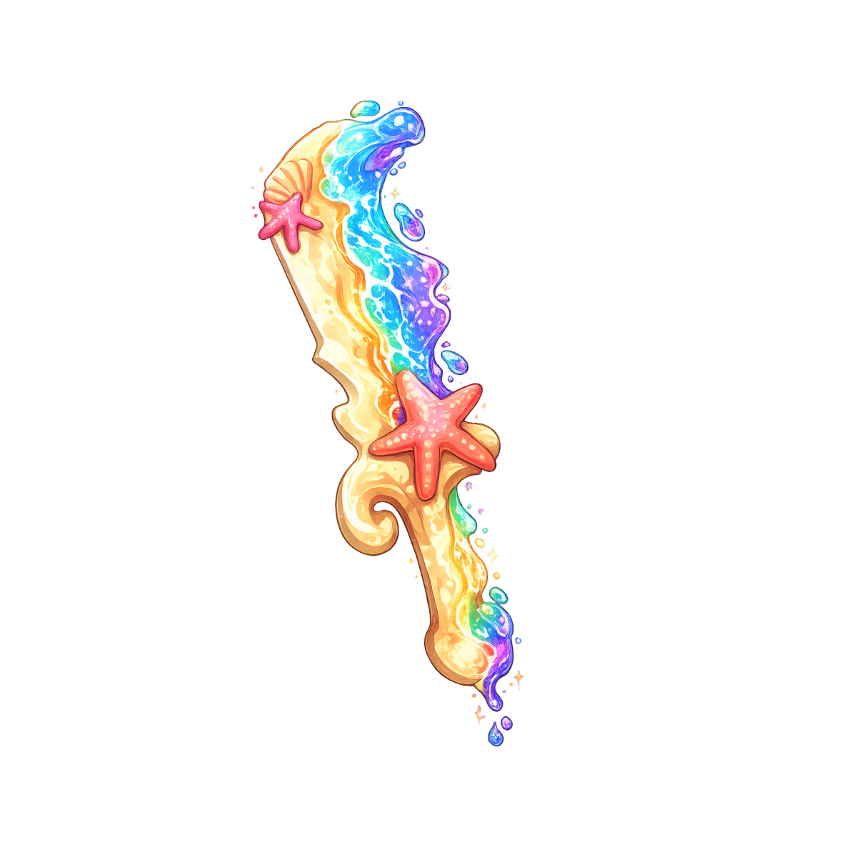 Chroma Beachy Knife - Murder Mystery 2